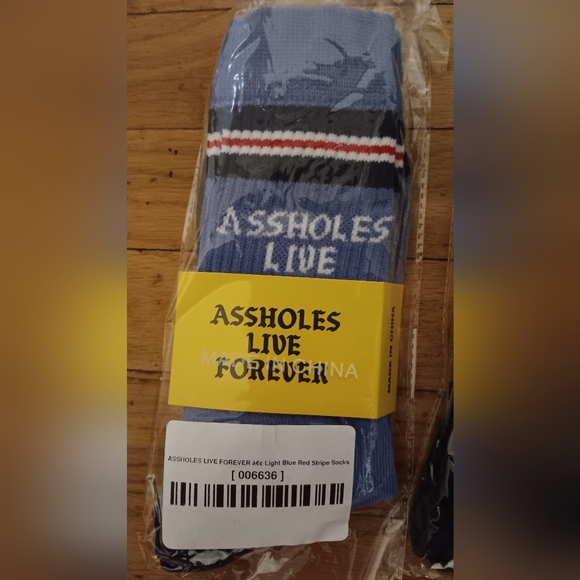 Assholes Live Forever Socks NWT - Picture 6 of 10